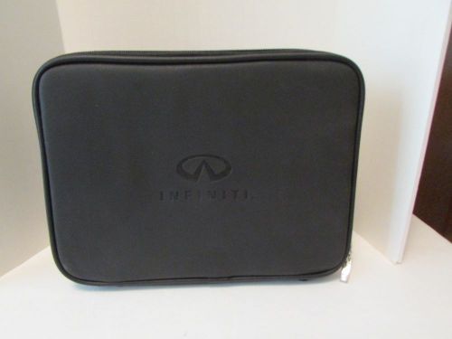 Infiniti car owners manual black zipper case only no manuals new old stock