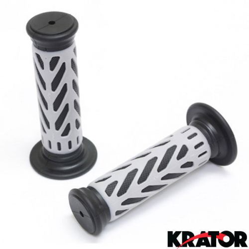 Kawasaki atv kfx 250 400 450 700 grey gel racing grips quad utv handgrip set !!