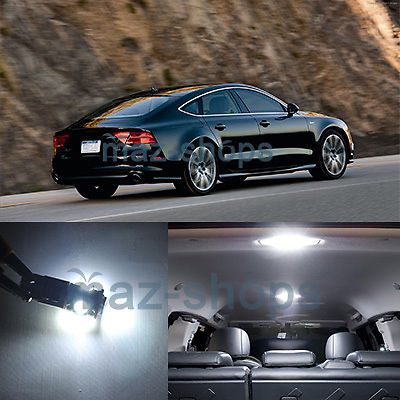 Canbus white 11 pieces car led interior lights fit 12-up audi a7 package kit 4g