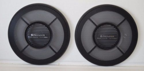 2 pioneer dual-cone speaker grill covers ts-g1620 mesh circular 6.5&#034;