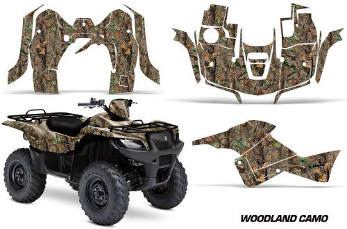 Suzuki quad 500 axi amr racing sticker graphic kit wrap decal atv 13-15 woodland