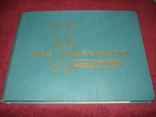 1955 chevrolet dealer showroom album / bel air / 210 / 150 / rare original!!