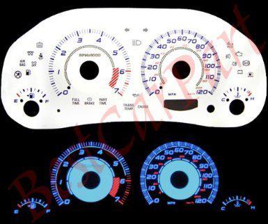 02-05 jeep liberty white face reverse glow gauges