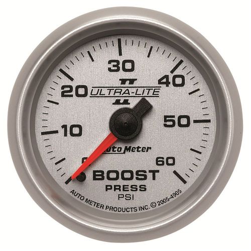 Auto meter 4905 ultra-lite ii; mechanical boost gauge