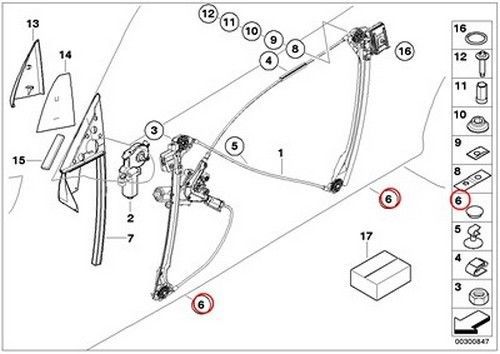 Bmw genuine door weatherstrip door weatherstrip front plug d=4.75 mm e31 e