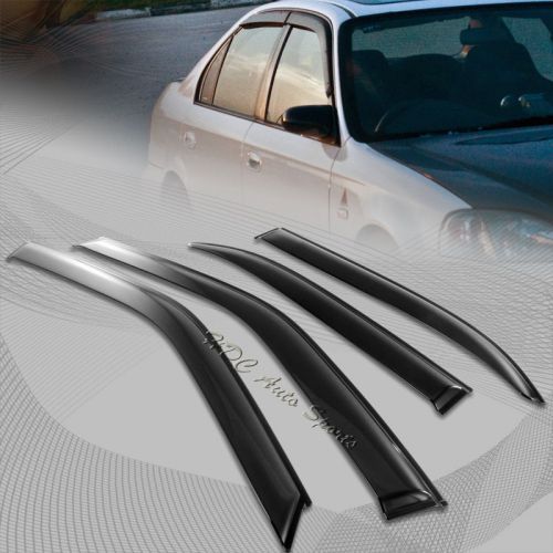 For 1996-2000 honda civic sedan shield guard sun rain shade door window visor