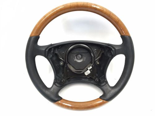 00-06 mercedes w215 w220 cl500 s500 steering wheel wood trim see pictures