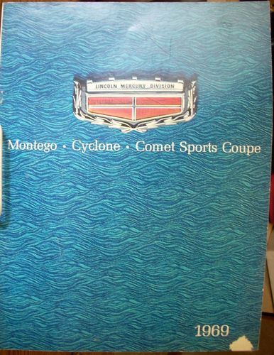 69 1969 mercury montego cyclone comet sports coupe dealership sales brochure