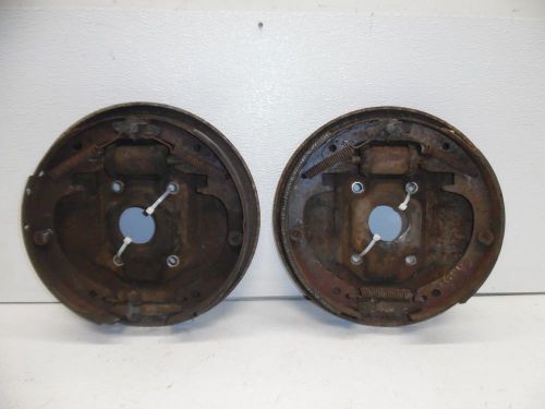 47 48 49 50 51 52 chevy gmc truck pair front brake drum backing plates hardware