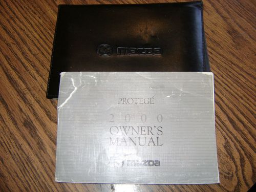 Mazda protege  2000 owner&#039;s  manual &amp; folder