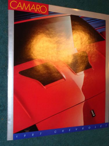 1987 chevrolet camaro / z28 / iroc sales brochure /  original catalog!!!