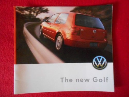 1998 volkswagen golf gl gls gti original deluxe dealer sales brochure