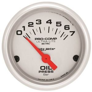 Auto meter 4327-m ultra-lite electric oil pressure gauge