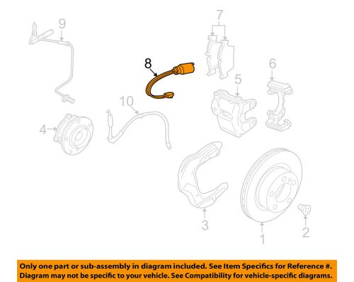 Bmw oem 13-15 x1 front brake-sensor 34356792561