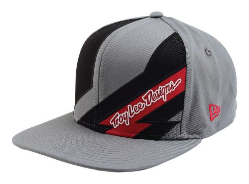 Troy lee designs caution mens snapback hat gray/black