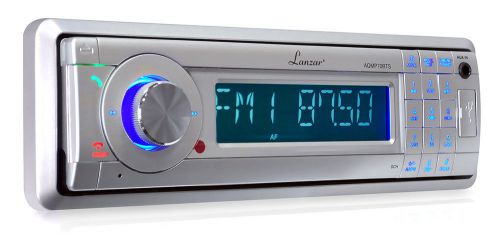 New lanzar in-dash marine detachable face usb/sd am/fm stereo player w/bluetooth