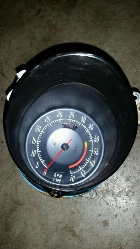 1972-74 corvette original  tachometer assembly