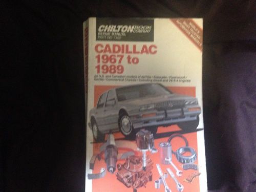 Chilton repair manual cadillac 1967-1989