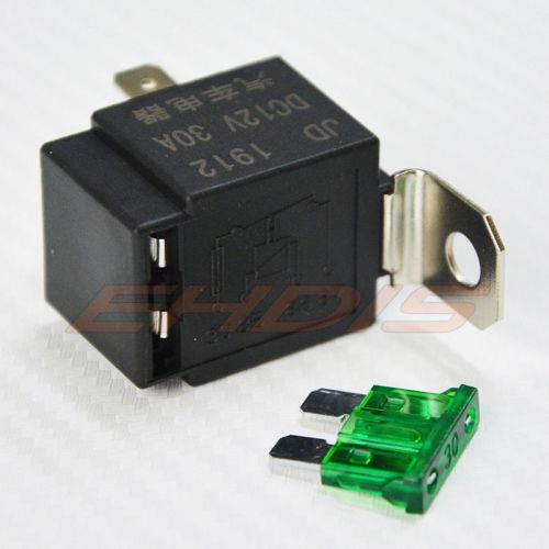 Relay 30a fuse holder 30a 12vdc automotivevehicle auto fuse relay 30a 4pins spst