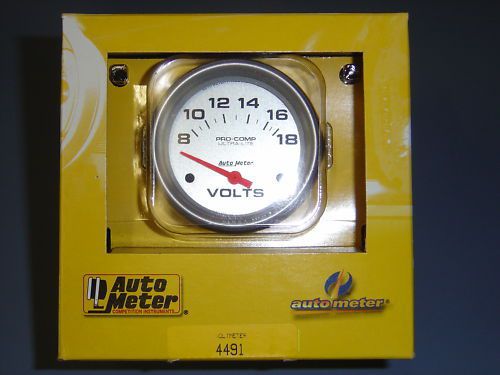 Autometer voltmeter gauge 4491 ultra - lite