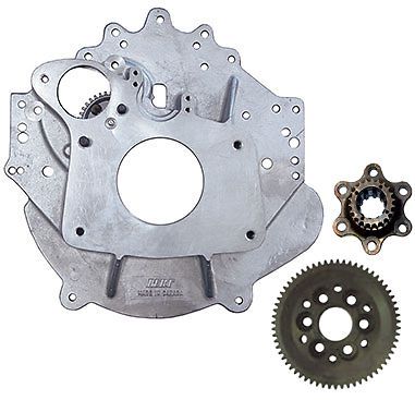 Bert new england dirt modified bellhousing assy w/ ring gear &amp; htd drive,ford