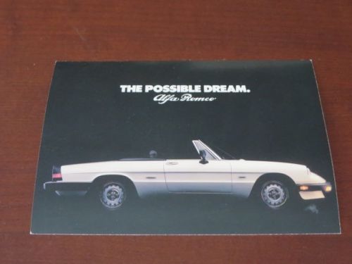 1986 1987 1988 ? alfa romeo graduate postcard post card