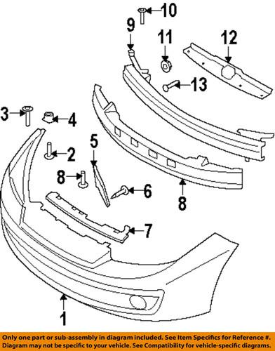 Hyundai oem 865622c700 front bumper-cap