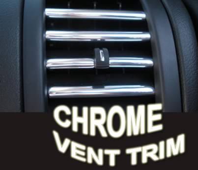 Chrome &#034;ac vent trim&#034; set all model - mazda