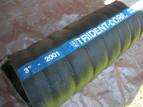 Marine wet exhaust / water hose per foot trident corrugated 3&#034; id heavywall