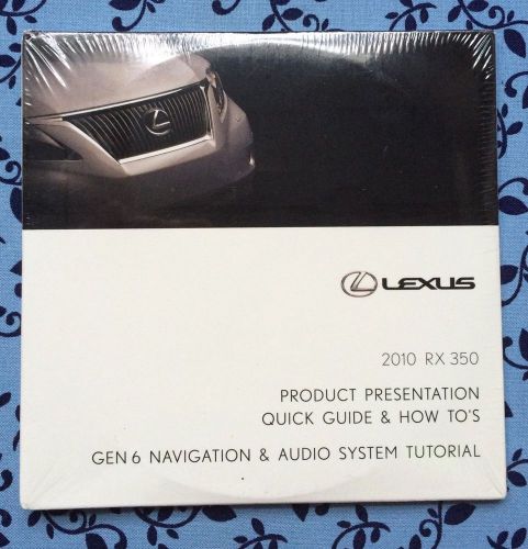 2010 lexus rx 350 gen 6 navigation &amp; audio system tutorial dvd how to guide new