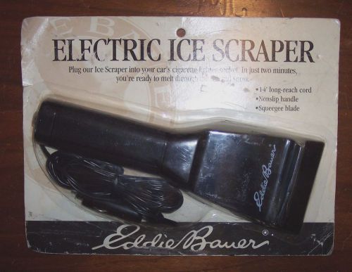 New in package &#034;eddie bauer&#034; electric ice scraper plugs into cigarette lighter