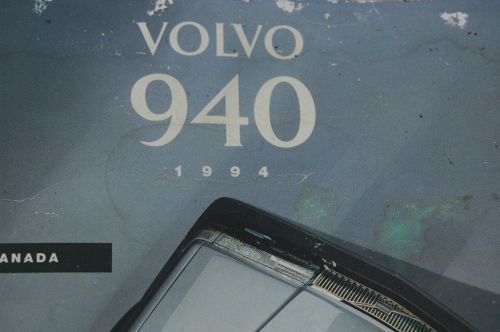 1994 volvo 940 series  owners manual  oem