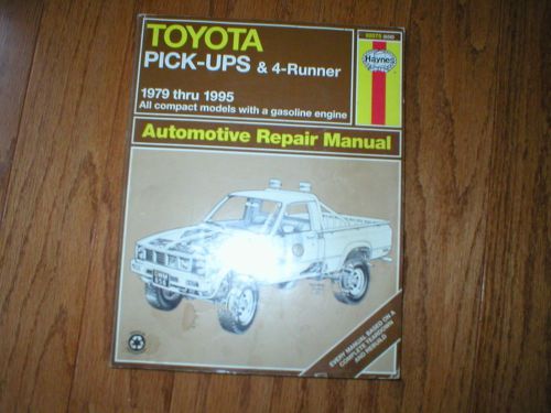 Toyota pick-up&amp;4-runner 79-95 model manual  haynes