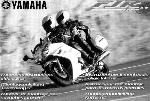 Yamaha fjr1300 motorcycle side case mounting instructions manual -yamaha fjr1300