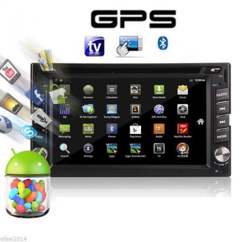 6.2&#034; bluetooth radio stereo android4.4  2 din 3g-wifi car gps navi dvd player