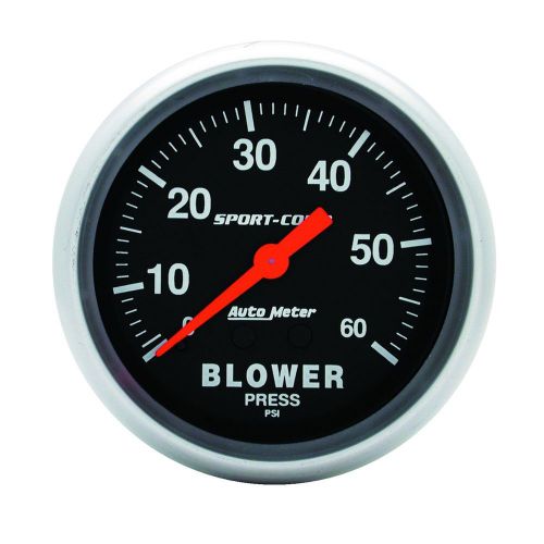 Auto meter 3402 sport-comp; mechanical blower pressure gauge