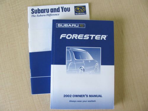 2002 subaru forester owner&#039;s manual part # a8050be