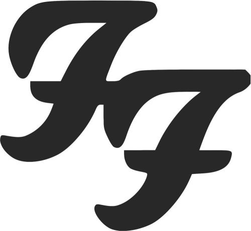 2 (pcs)  foo fighter stickers decals 20 colors to choose from