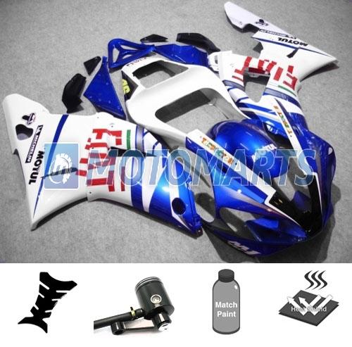 Bundle inj fairing kit w/ brake fluid reservoir for yamaha yzf 1000 r1 00 01 aa