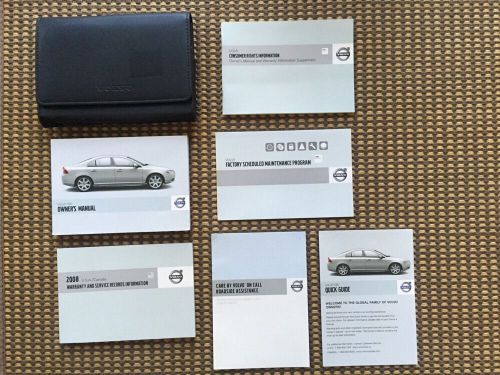 08 2008 volvo s80 owners owner&#039;s manual books set with case oem