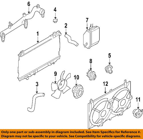 Infiniti nissan oem 03-04 g35 radiator-lower hose 21503al500