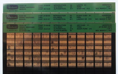 Beechcraft duke 60 wiring diagrams manual microfiche