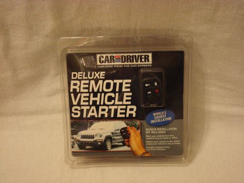 Car and driver deluxe remote vehicle starter kit model rs1100p new