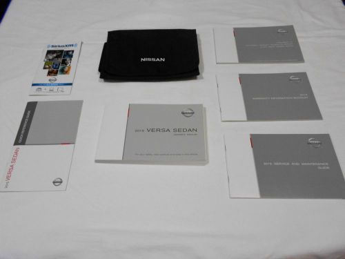 2015 nissan versa sedan owner manual 7/pc.set&amp; nissan sporty denim factory case