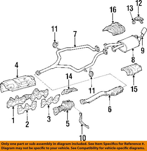 Toyota oem 93-98 supra exhaust-manifold gasket 1719846010