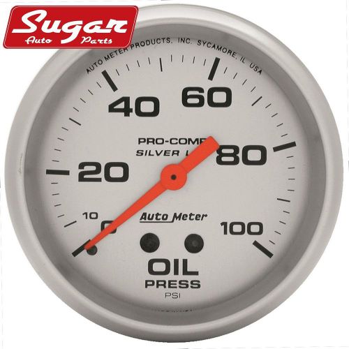 Auto meter 4621 silver; lfgs oil pressure gauge