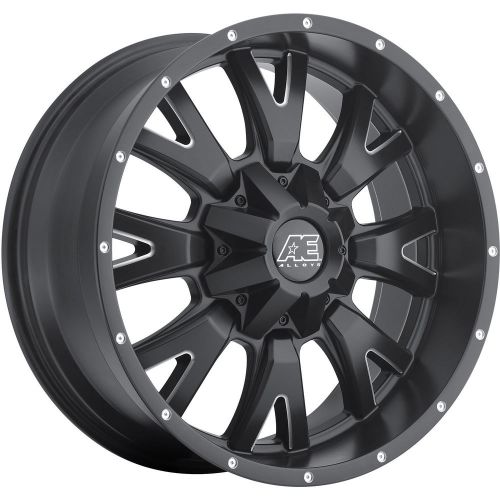 20x9 matte black american eagle 18 5x5.5 +0 rims mud grappler 37x13.5x20