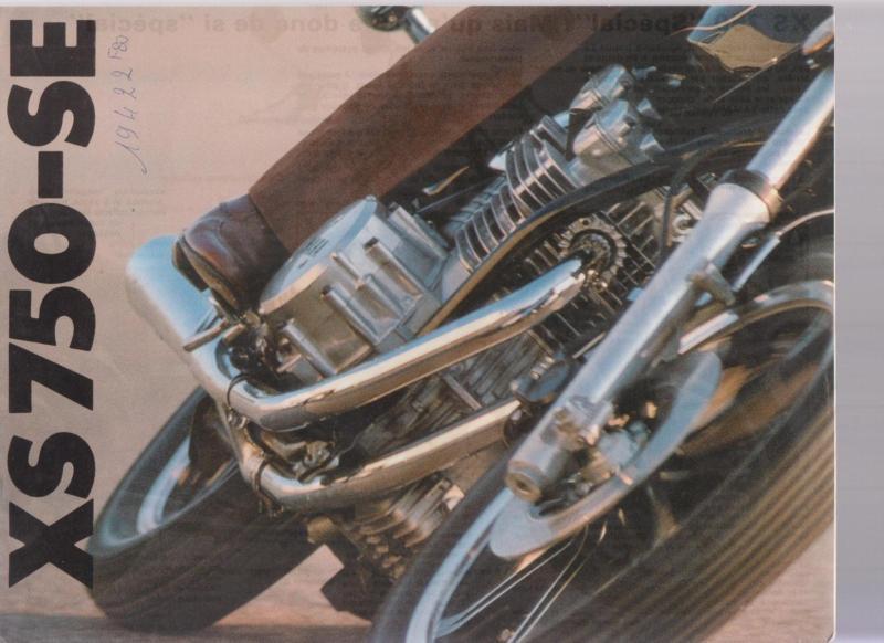Yamaha xs 750 - se   motorcycle  brochure