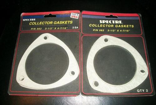 Spectre performance 562,collector gaskets 3-hole ,3.50&#034; , auction is for 2 packs