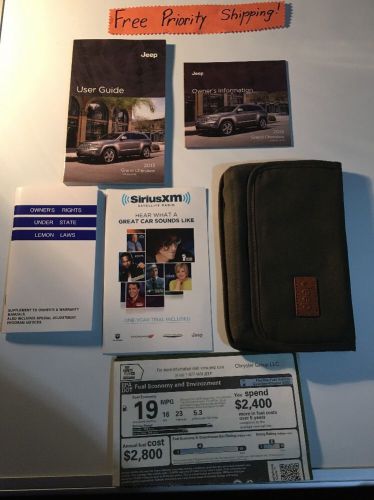 2013 jeep grand cherokee owner manual w/case/dvd. # 0079 free priority shipping!